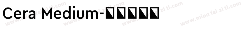 Cera Medium字体转换